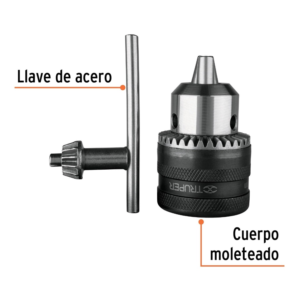 Broquero de 1/2' con llave, Truper