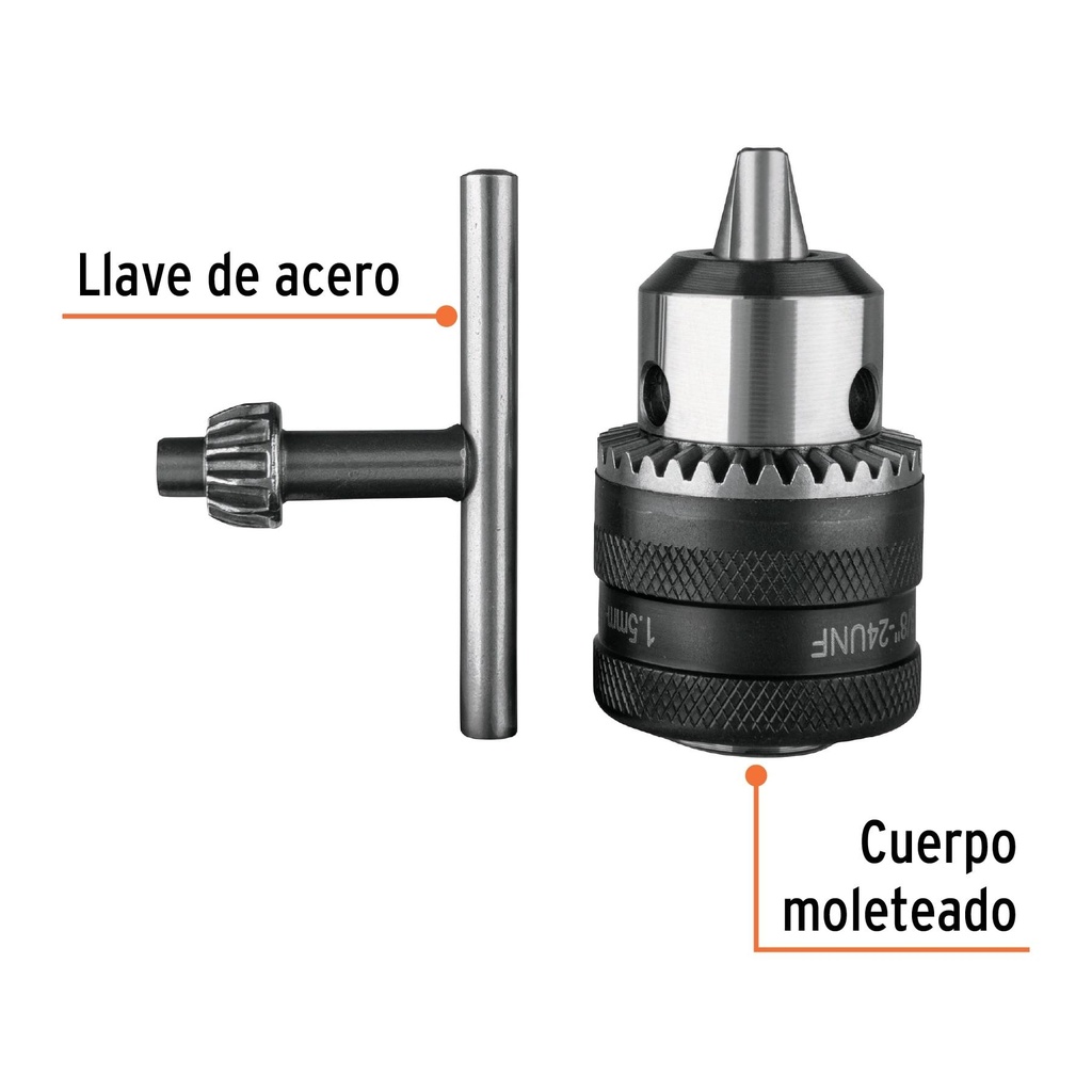 Broquero de 3/8'con llave, Truper