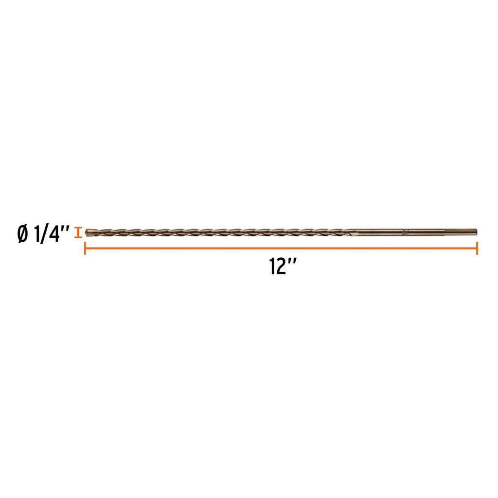 Broca para concreto de 1/4 x 12', Truper