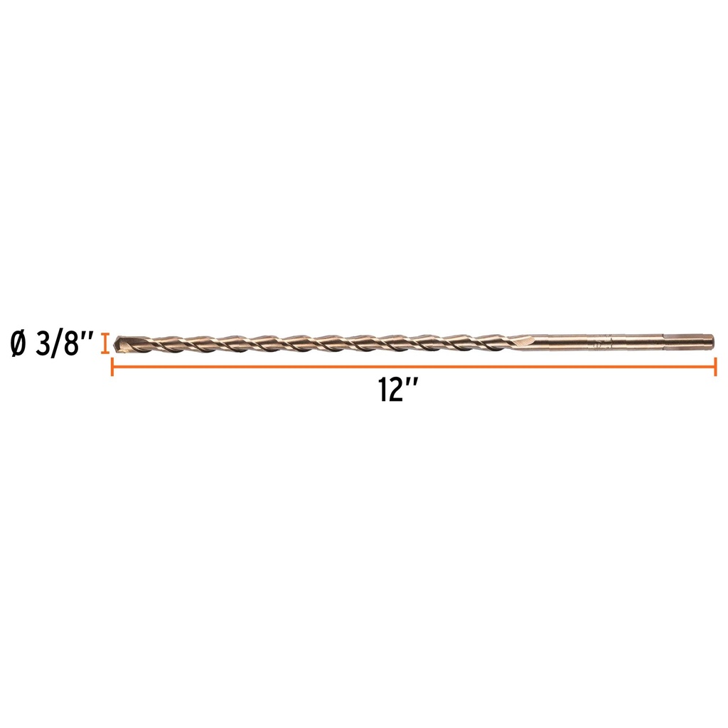 Broca para concreto de 3/8 x 12', Truper