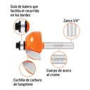 Broca para router, bocel cuarto, 1-1/8' con balero, Truper