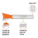 Broca para router, cola de pato, 1/2', Truper