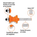 Broca para router, collarin, 7/8' con balero, Truper