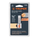 Broca para router, media caña, 1/2', Truper