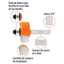 Broca para router, rebajado, 1-1/4' con balero, Truper