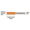 Broca para router, recta 2 filos, 5/16', Truper