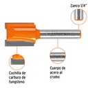 Broca para router, recta 2 filos, 5/8', Truper