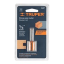 Broca para router, recta 2 filos, 5/8', Truper