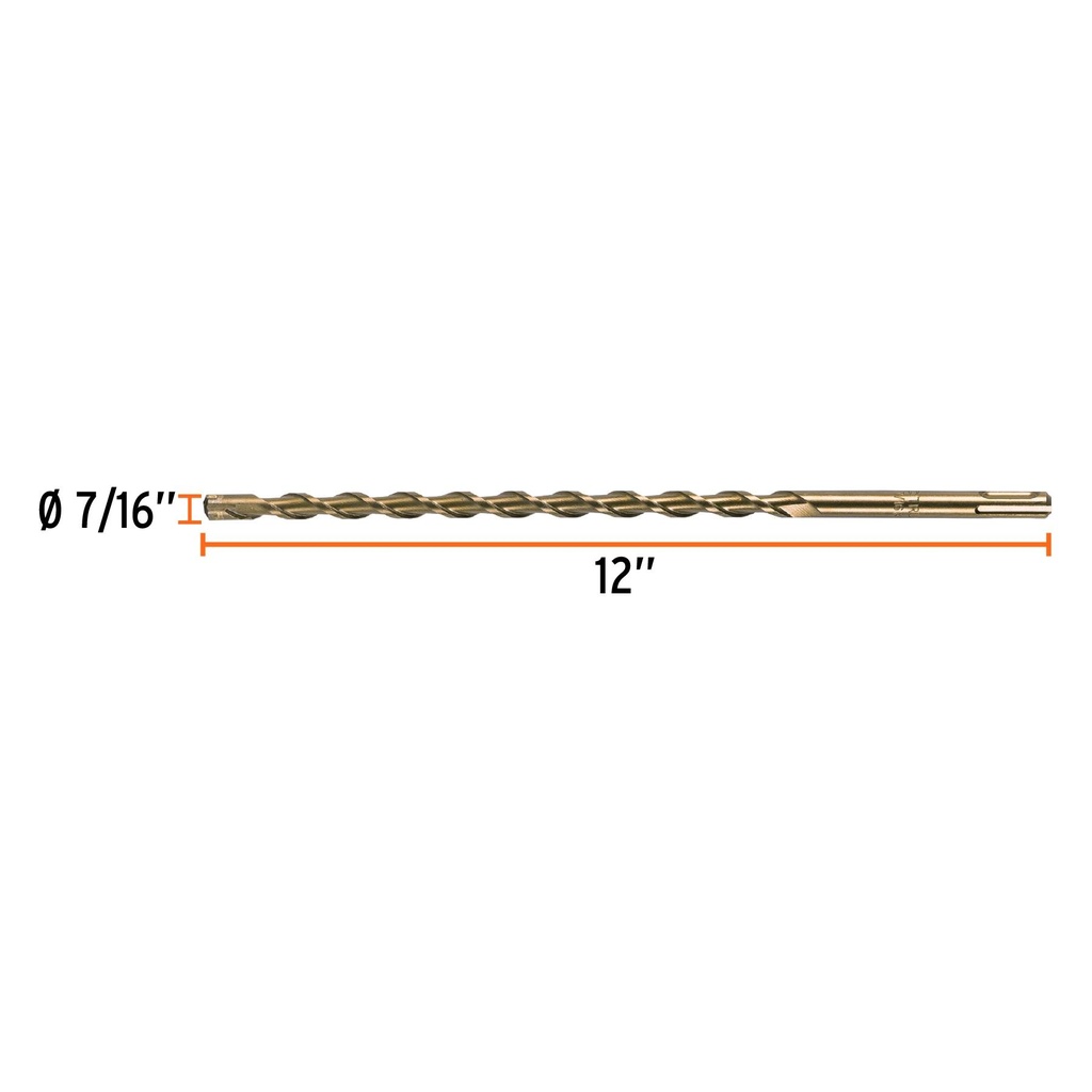 Broca SDS Plus 7/16 x 12', Truper