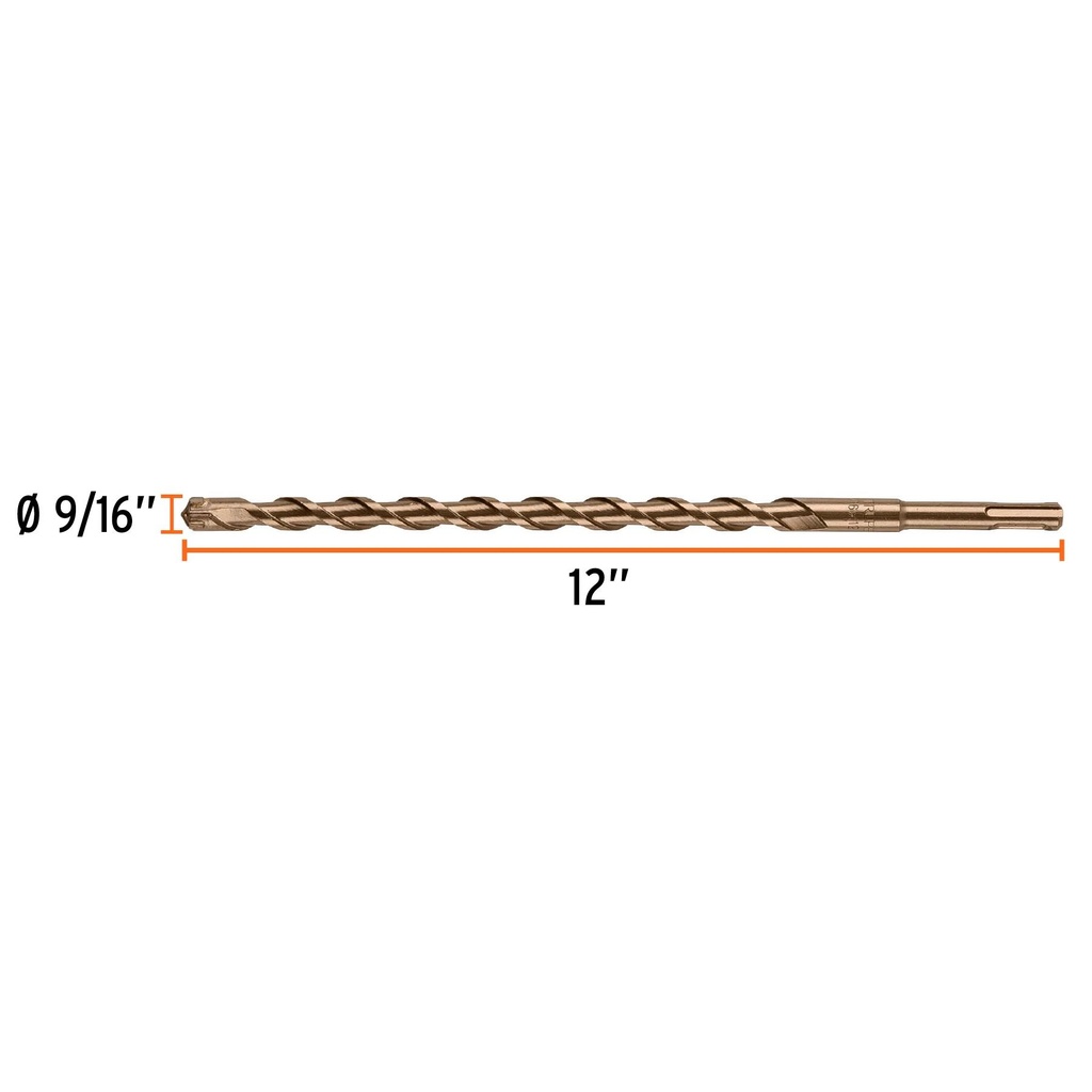 Broca SDS Plus 9/16 x 12', Truper