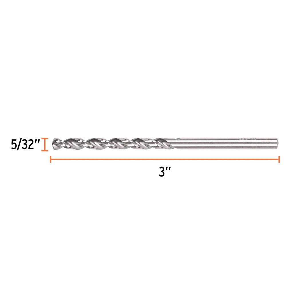 Broca HSS 5/32' Trusilver para metal, Truper