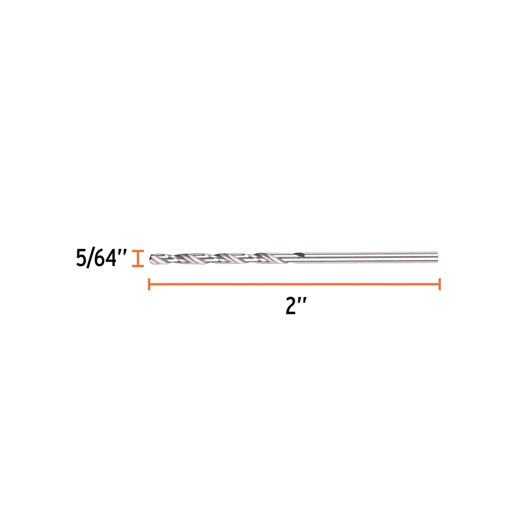 Broca HSS 5/64' Trusilver para metal, Truper