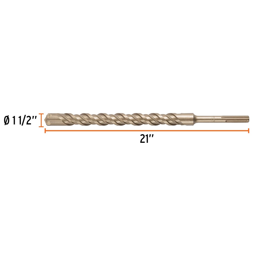 Broca SDS Ma x de 1-1/2 x 21', Truper