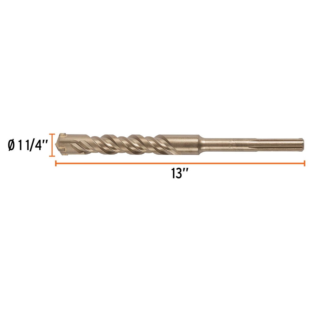 Broca SDS Ma x de 1-1/4 x 13', Truper