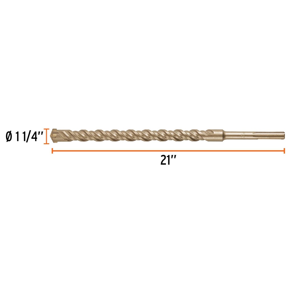 Broca SDS Ma x de 1-1/4 x 21', Truper