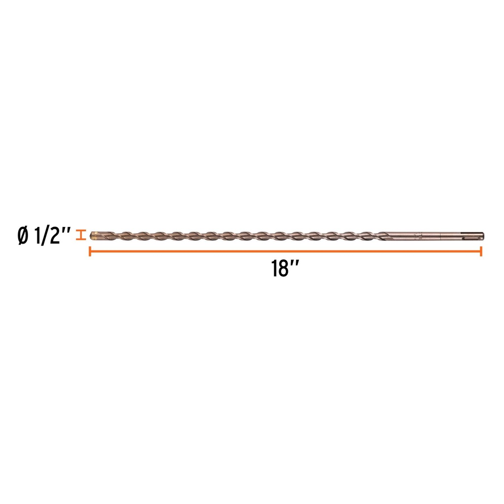 Broca SDS Plus 1/2 x 18', Truper