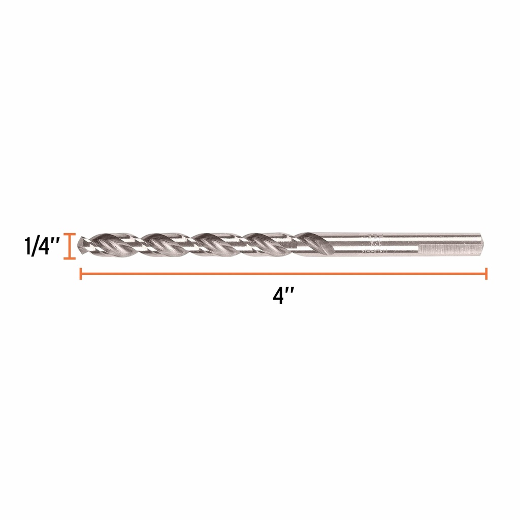 Broca HSS 1/4' Trusilver para metal, Truper