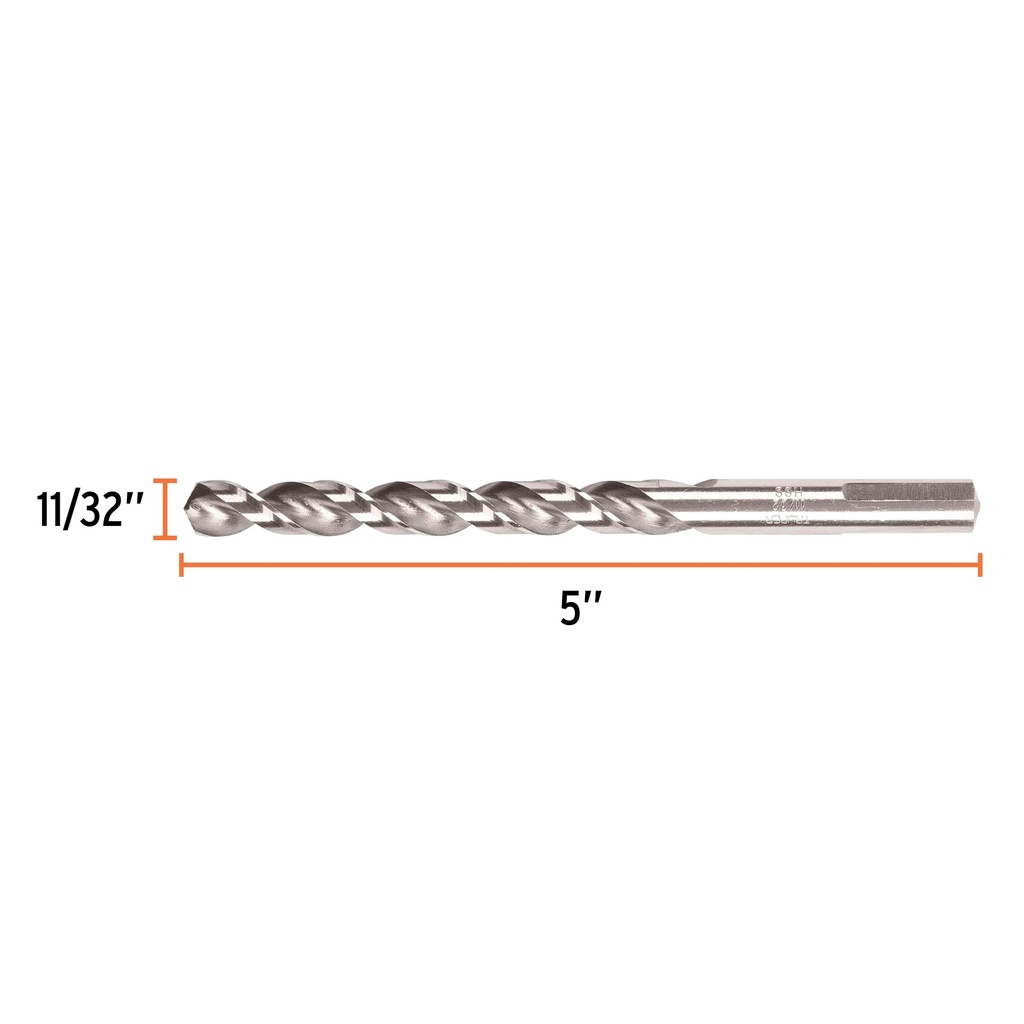 Broca HSS 11/32' Trusilver para metal, Truper