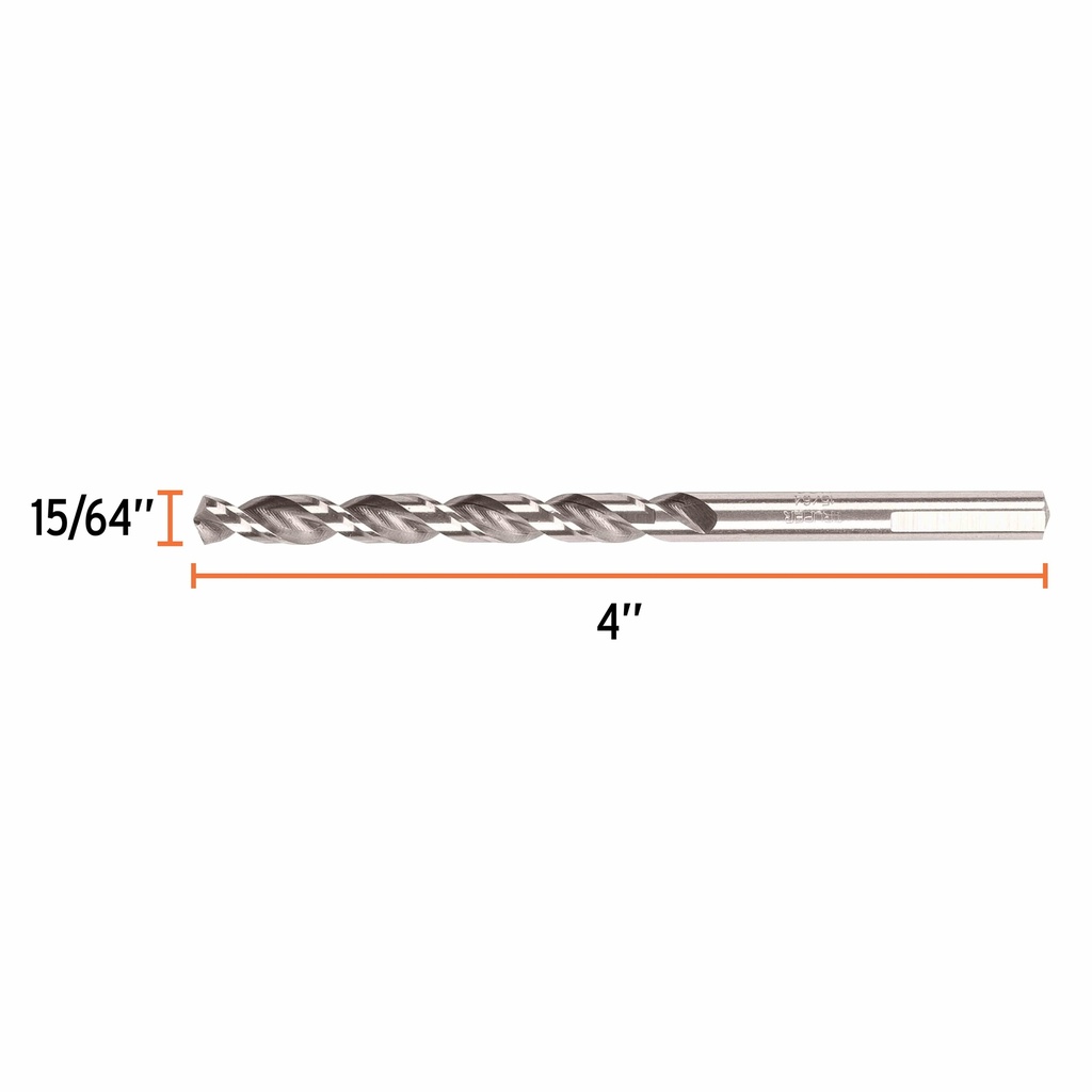 Broca HSS 15/64' Trusilver para metal, Truper