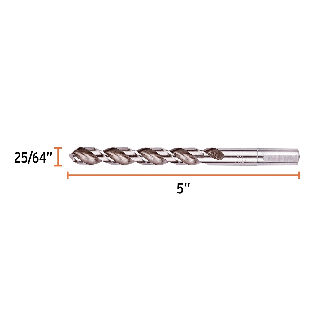 Broca HSS 25/64' Trusilver para metal, Truper