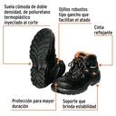 Bota de seguridad dieléctrica antifatiga negra #29, Truper