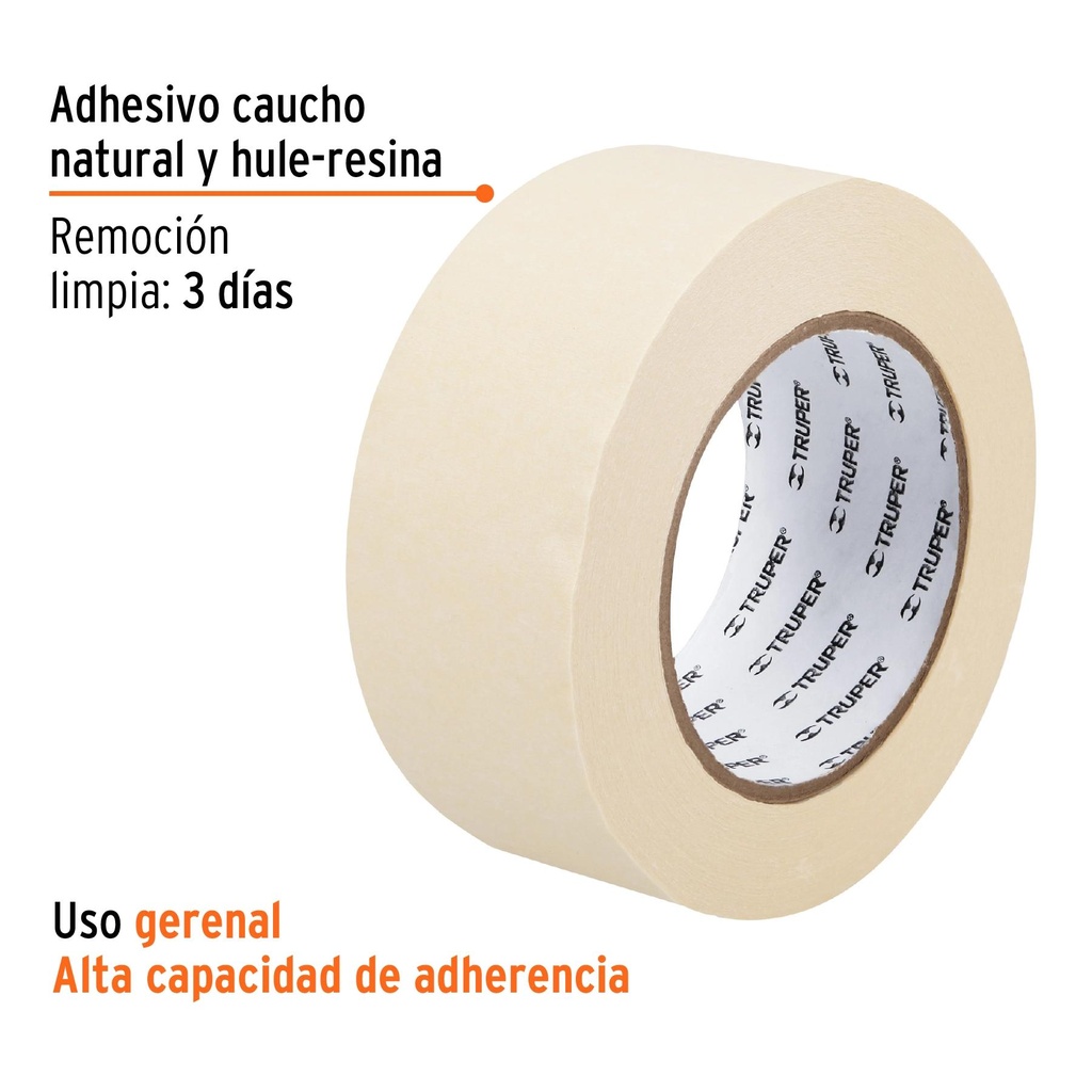 Cinta masking tape de 2' x 50 m, Truper