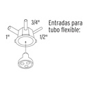 Bote integral de 10 cm, aro interno de 11 cm, Volteck