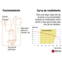 Bomba sumergible de hierro fundido para agua limpia 1 HP