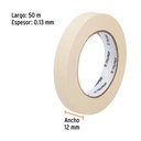 Cinta masking tape de 1/2' x 50 m, Truper