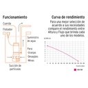 Bomba sumergible metálica para agua sucia 1 HP, Truper