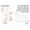 Bomba sumergible metálica para agua sucia 1-1/2 HP, Truper