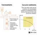 Bomba sumergible para pozo profundo, 1-1/2 HP, agua limpia