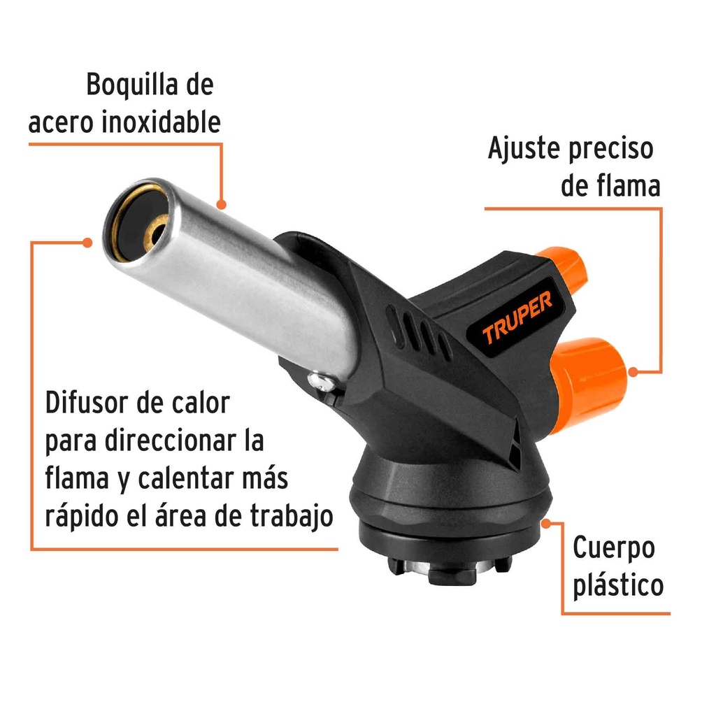 Boquilla plástica con enc electrónico p/lata de 1/4 vuelta