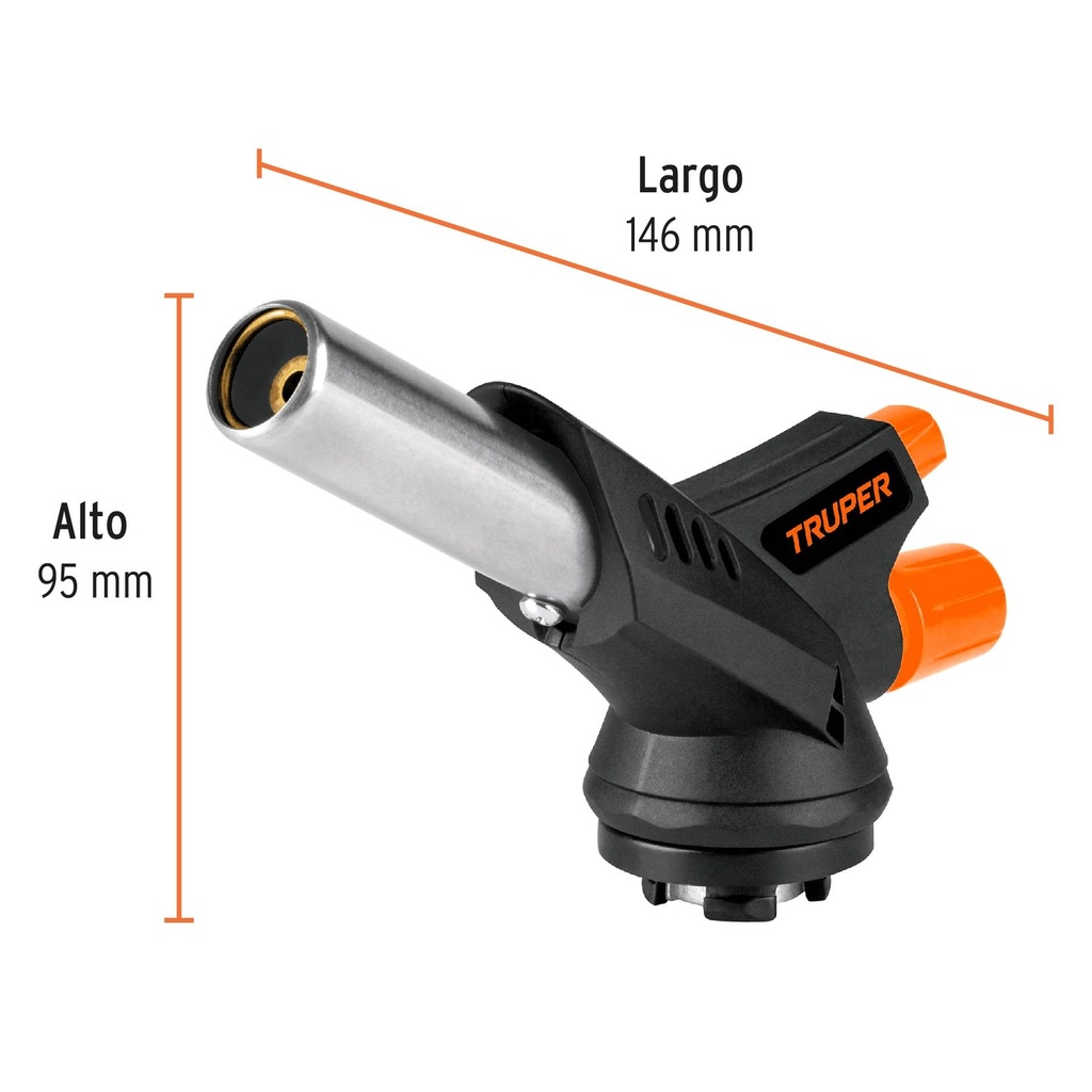 Boquilla plástica con enc electrónico p/lata de 1/4 vuelta