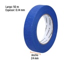 Cinta masking tape azul de 1' x 50 m, Truper