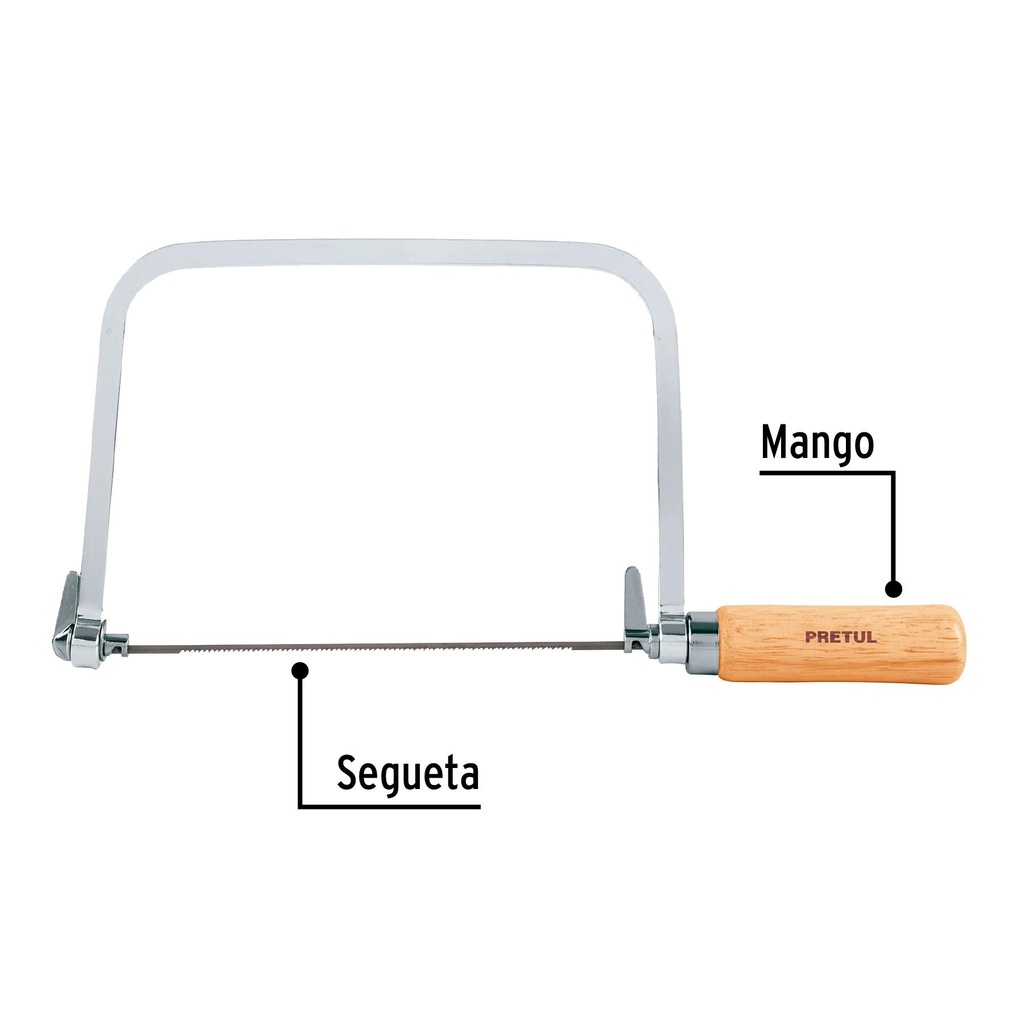 Arco 6' calador para segueta, Pretul