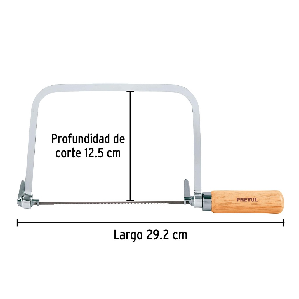 Arco 6' calador para segueta, Pretul