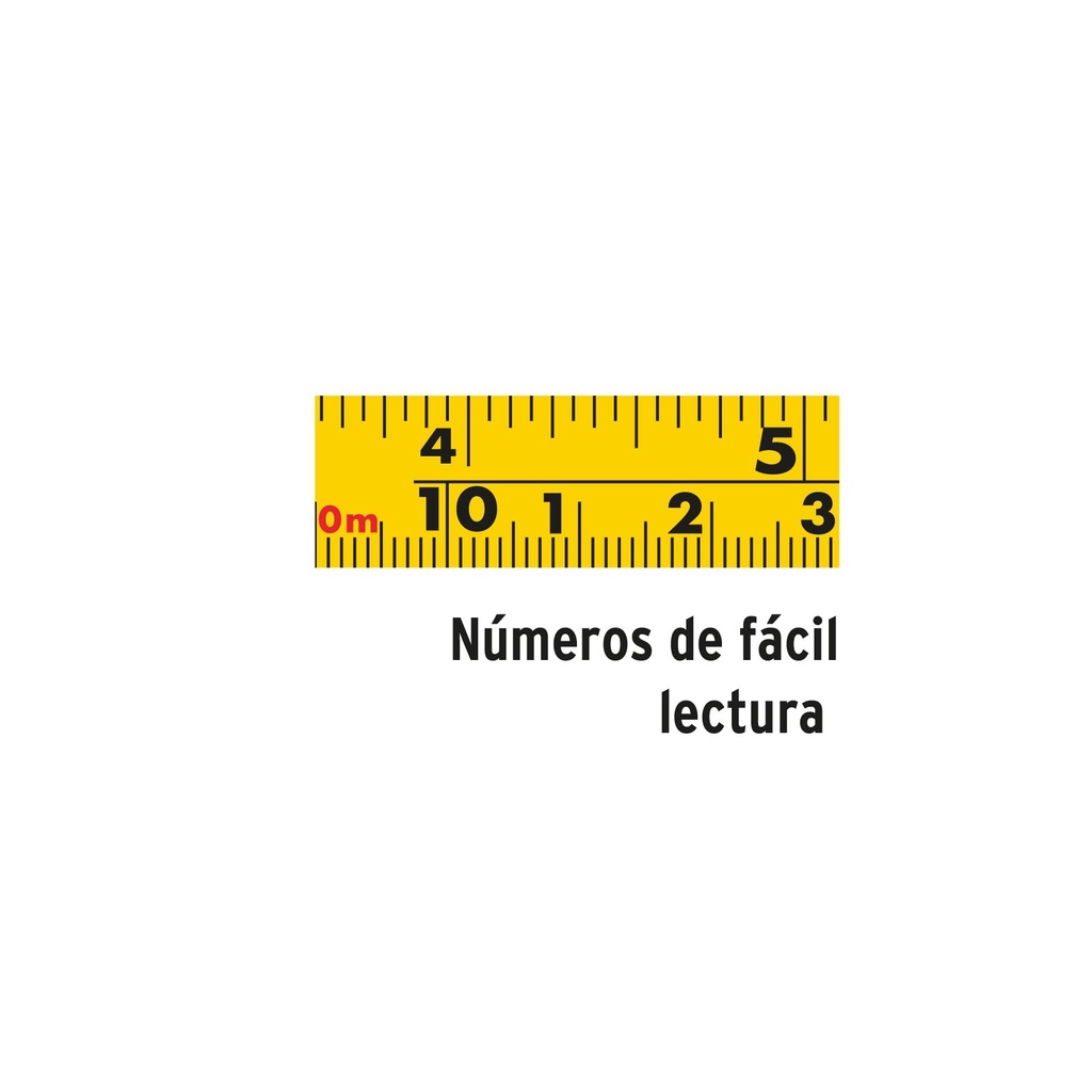 Cinta larga 20 m metálica, carcasa plástica, Truper