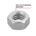 Bolsa con 150 tuercas 5/16' hexagonales de acero galvanizado