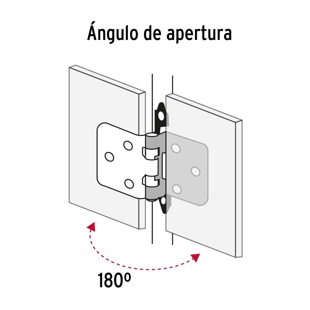 Bolsa con 2 bisagras parche de 7cm, latonado, Hermex