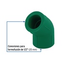 Codo 45° de PPR de 1/2', Foset