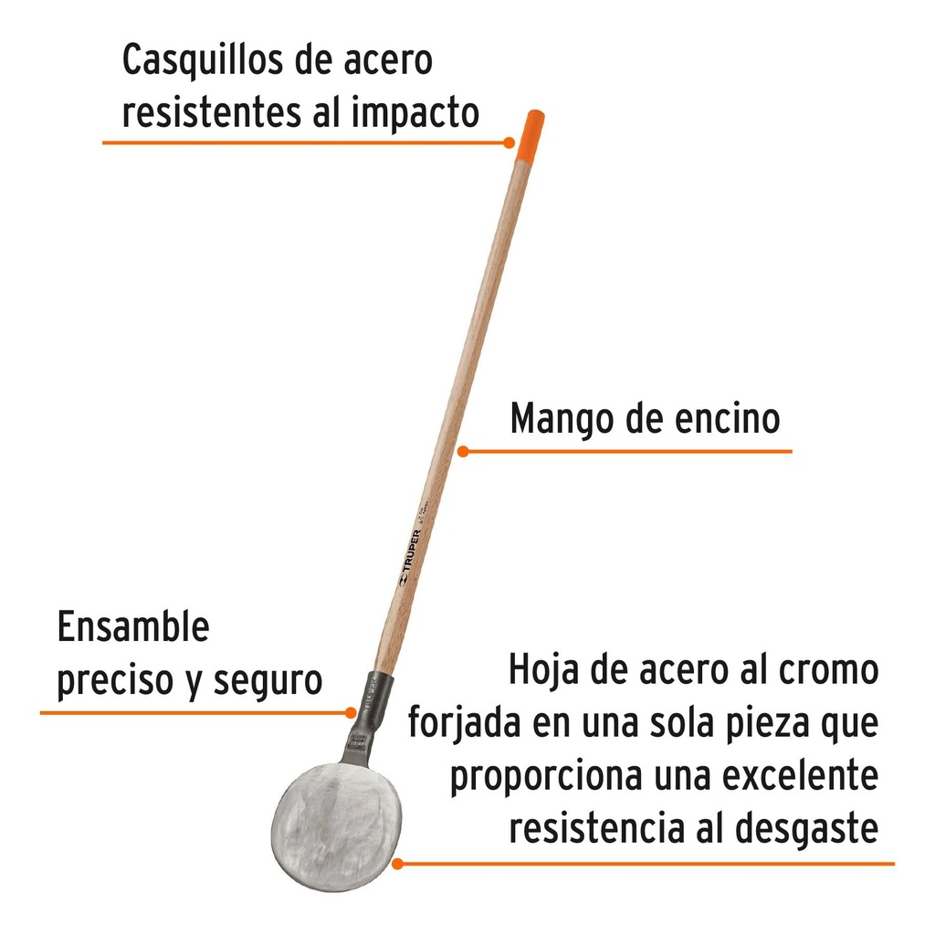 Coa agavera con mango de madera de 54', Truper