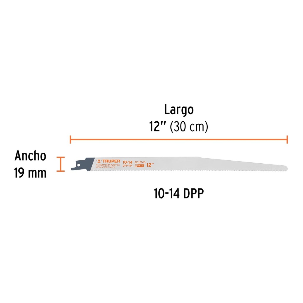 Blíster con 2 seguetas sierra sable 12' 10-14DPP uso general