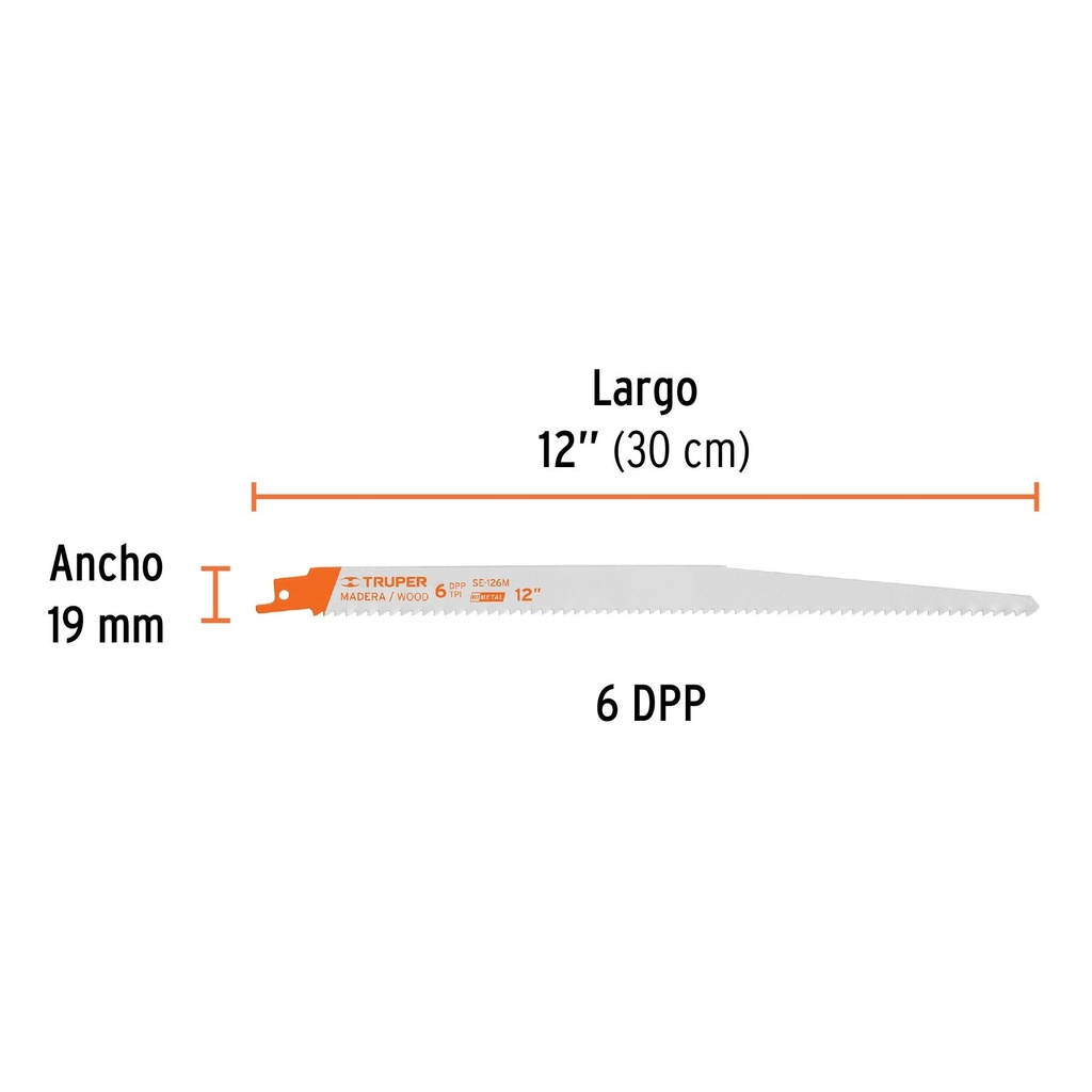 Blíster con 2 seguetas sierra sable 12' 6 DPP para madera