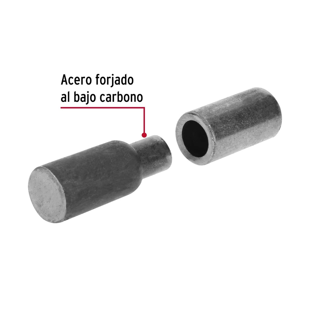 Bisagra tubular soldable de 1', Hermex