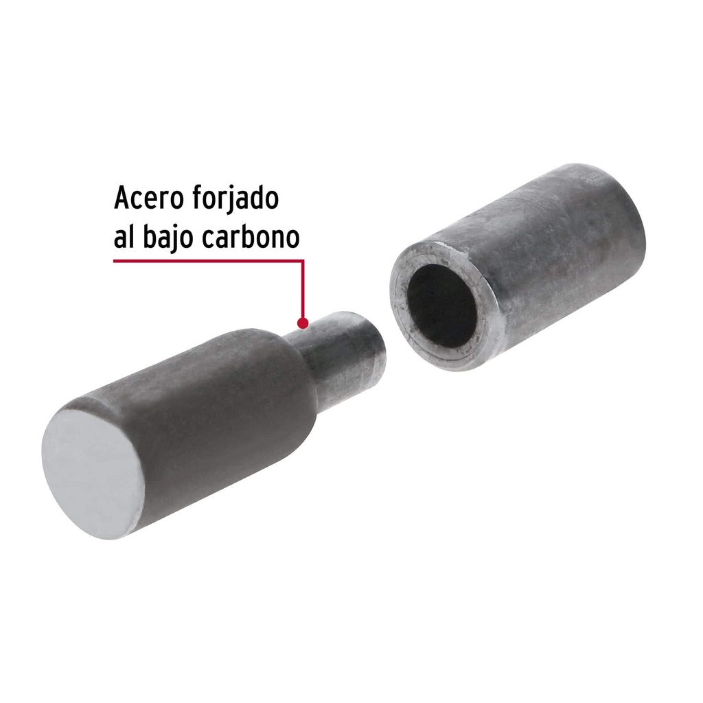 Bisagra tubular soldable de 5/8', Hermex