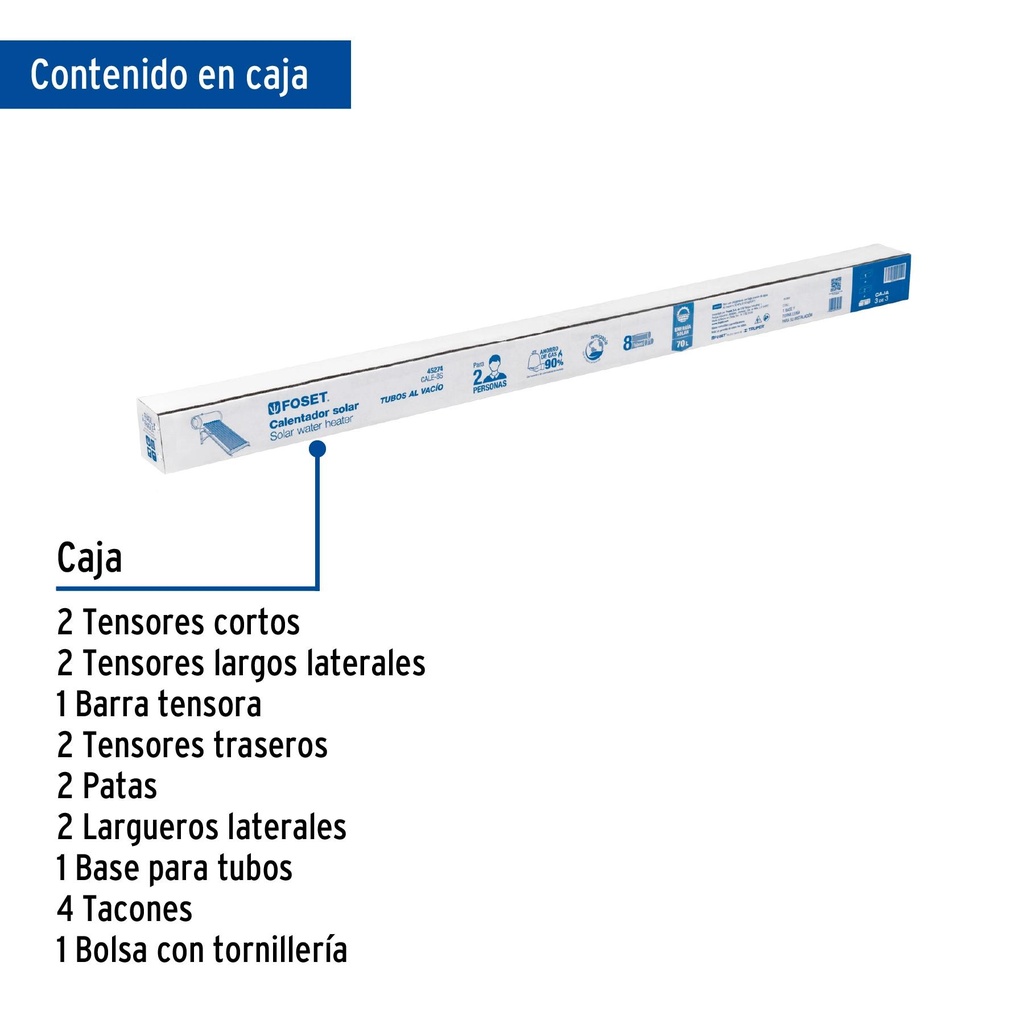 Base para termotanque para modelo CALE-8S, Foset