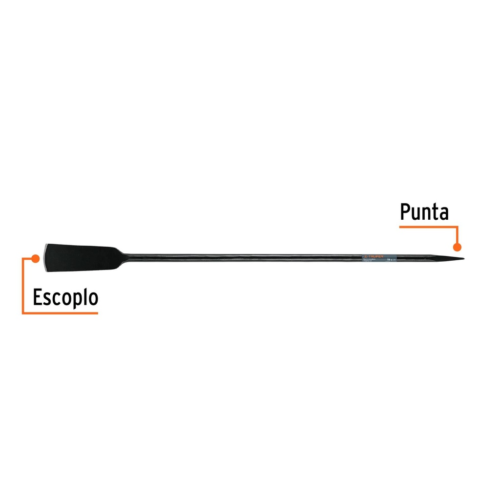 Barra cavadora 1' x 150 cm, escoplo 102 mm, Truper