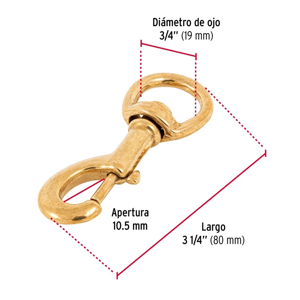 Bandola destorcedora de latón 3/4', Fiero