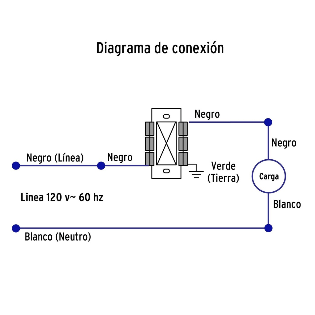 Atenuador de luz deslizable, línea Classic, Volteck